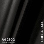 Papel Lamicote Dupla Face Preto