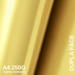 Papel Lamicote Dupla Face Ouro Velho