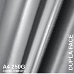 Papel Lamicote Dupla Face Prata