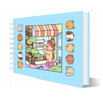 Livro de Colorir cute 50 Folhas Caderno de Desenho Pintura Coloring Book infantil