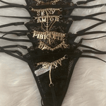 Calcinha Strass - Sexy - Preto