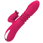 Ultra Viber - Vibrador Duplo com Língua e vai e vem