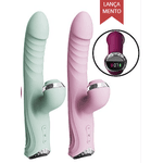 LCD - Vibrador Duplo com Sugador e Vai e vem