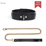 Coleira Bondage e Corrente Guia BDSM