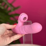 PLOF - Vibrador 2 em 1 Sugador e Vai e Vem