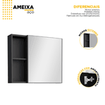 ESPELHEIRA AÇO AMEIXA 60X51,5X14CM COZIMAX - DIVERSAS CORES