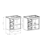 ARMÁRIO TOUCADOR AÇO AMEIXA SUSPENSO 62 X 58 X 36CM COZIMAX – DIVERSAS CORES