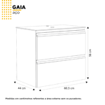 ARMÁRIO TOUCADOR AÇO GAIA SUSPENSO 60 X 57 X 44CM COZIMAX – DIVERSAS CORES