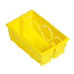 CAIXA DE LUZ PVC 4X2 AMARELA 1265 KRONA
