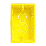 CAIXA DE LUZ PVC 4X2 AMARELA 1265 KRONA