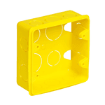 CAIXA DE LUZ PVC 4X4 AMARELA 1266 KRONA