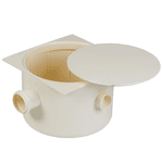 CAIXA SIFONADA QUADRADA BEGE 250X172X50MM 0924 KRONA