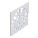 GRELHA QUADRADA BRANCA KRONA