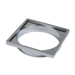 PORTA GRELHA Nº60 QUAD. P/ CAIXA SIF. CROMADA 100MM KRONA