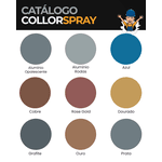 TINTA COLLOR SPRAY METÁLICO 210GR 400ML CIACOLLOR - DIVERSAS CORES