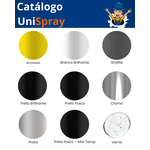 TINTA SPRAY ALTA TEMPERATURA PRETO FOSCO 210GR 350ML 35508 UNIPEGA