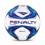 Bola Campo Penalty Bravo XXIV - Branca/Azul/Roxa 