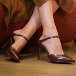 Scarpin Chanel Luisa Marrom