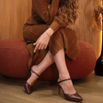 Scarpin Chanel Luisa Marrom