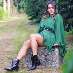 Texana Ellen Preta em Couro