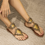 Rasteira Barbara Bronze