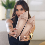 Sapatilha Selena Couro Nude