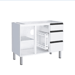 Gabinete de Cozinha Cozimax Gaia Branco 115,5x57cm