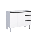 Gabinete de Cozinha Cozimax Gaia Branco 115,5x57cm