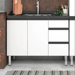 Gabinete de Cozinha Cozimax Gaia Branco 115,5x57cm