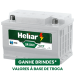 Bateria Heliar 60AH + Brindes | Garantia 24 Meses | Com Base de Troca (São Paulo)