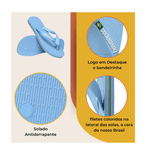 Chinelo Havaianas Brasil Logo Azul Lavanda