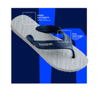 Chinelo Havaianas Track Waves - Cinza Gelo