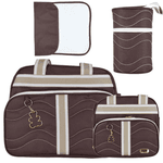 Kit de bolsas Ludy Baby Marrom