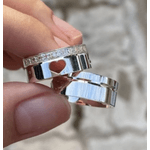 Par De Alianças Em Prata 950