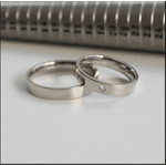 Par De Alianças Em Prata 950