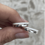 Par De Alianças Em Prata 950