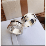 Par De Alianças Em Prata 950