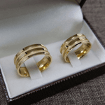 Par de Alianças em ouro 18K
