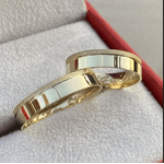 Par de Alianças em ouro 18K