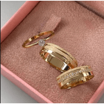 Par de Alianças em ouro 18K 