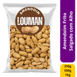 Amendoim Frito com Alho Salgado e sem Pele Louman