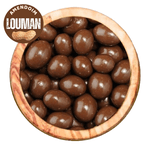 Amendoim Chocolate Confeitado Crocante Louman com deliciosa casquinha de açúcar e chocolate 400g