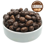 Amendoim Chocolate Confeitado Crocante Louman com deliciosa casquinha de açúcar e chocolate 400g