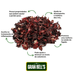Hibisco Chá Desidratado GRAN BELL'S Chá de Hibisco Desidratado 500g
