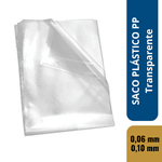 Saco Plástico Transparente Organizador para escritório vários Tamanhos Espessura 0,06 e 0,10 - 100% Virgem