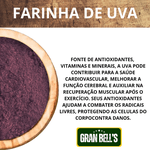 Kit Pré Treino Natural 800g - Farinha Uva + Guaraná em pó + Farinha Beterraba + Gengibre em Pó 200g cada