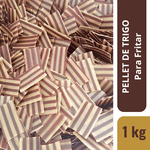 Pururuca de Trigo Crua Para Fritar Salgadinho de Bacon Listrada 1kg + Tempero de Bacon