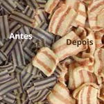 Pururuca de Trigo Crua Para Fritar Salgadinho de Bacon Listrada 1kg + Tempero de Bacon