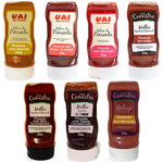 Kit com 3 Unid. de Geléia de Pimenta Uai - Sabores Alho, Cebola e Maracujá com Mostarda - Reserva da Canastra