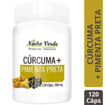 CÚRCUMA COM PIMENTA PRETA 500MG 120 CÁPSULAS - NINHO VERDE